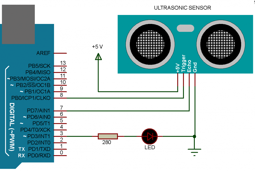 Ultrasonic Sensor With Arduino Pija Education 6400