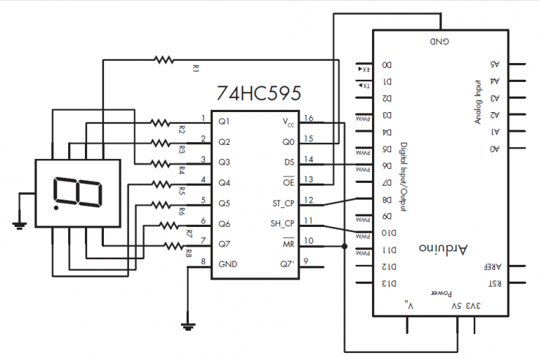How to use 7 Segment using Shift Register » PIJA Education