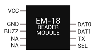 EM18 RFID READER MODULE PINOUT