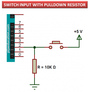 switch input pull down resistor