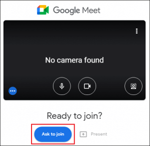 ask to join google meet